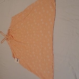 SO...Orange and white checkers mini dress. XL New.